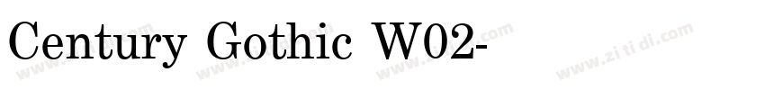 Century Gothic W02字体转换